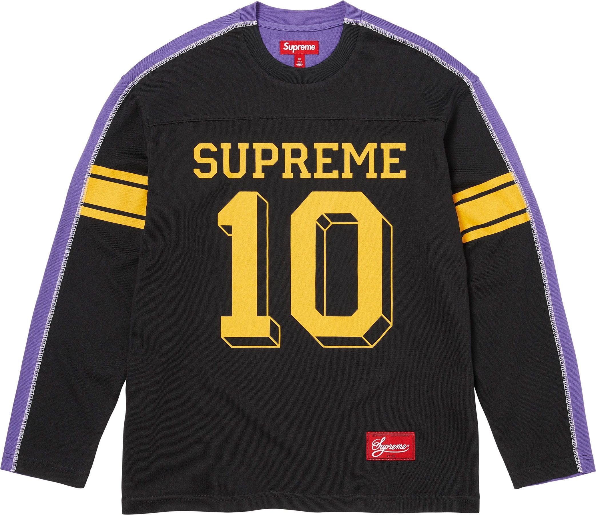 Split L/S Football Top view 6